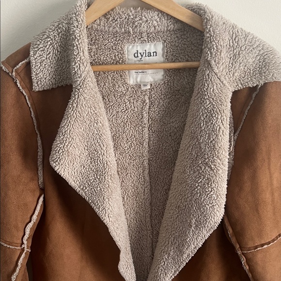 Dylan Tan Teddy Jacket with Cream Lining - Picture 3 of 5